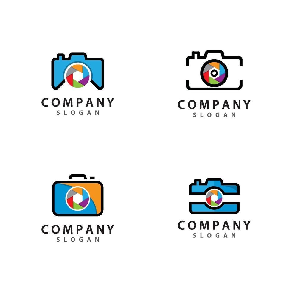 Camera vector icon set