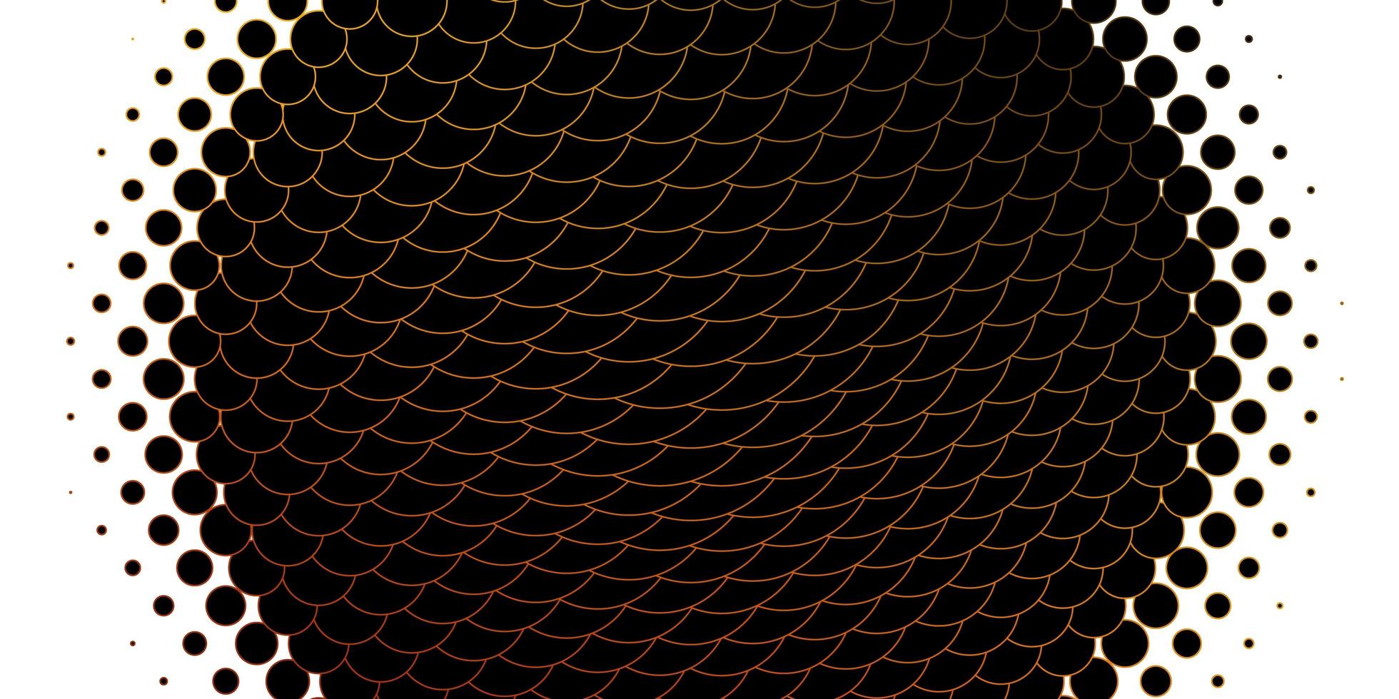 Fondo de vector naranja claro con burbujas.