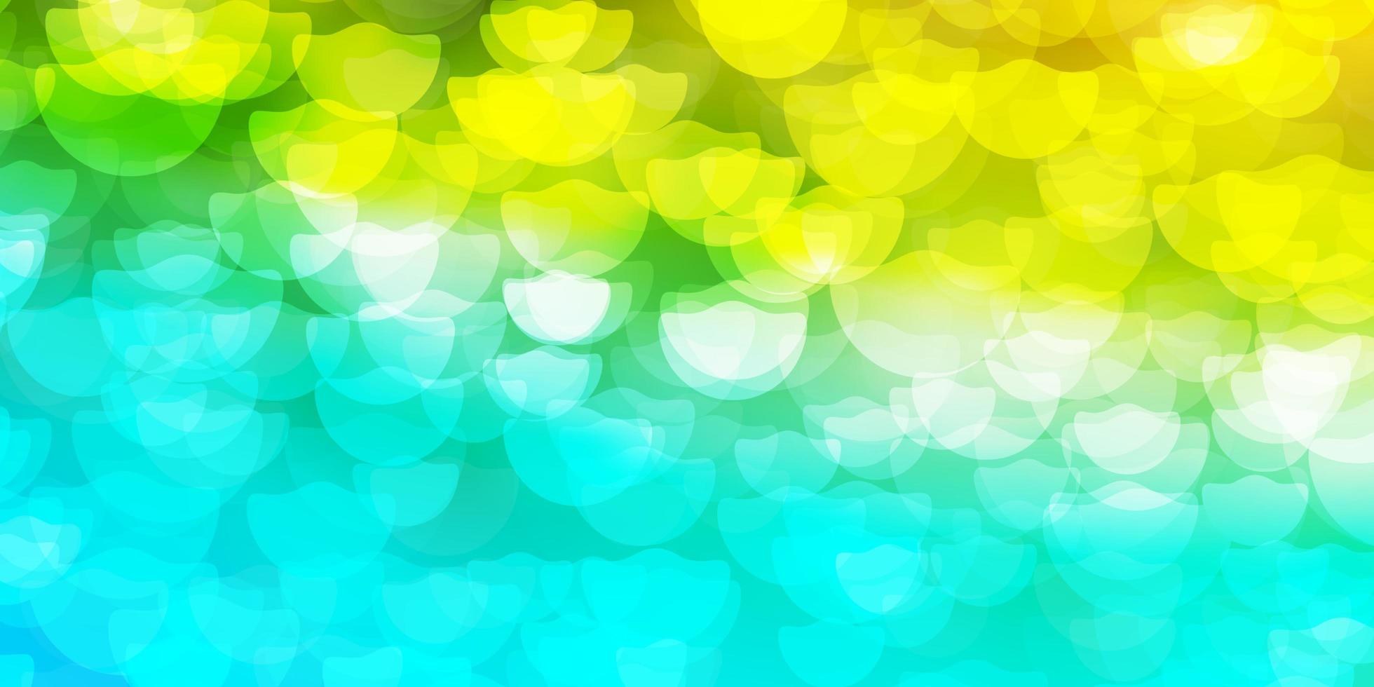 Light Blue, Yellow vector texture with disks.