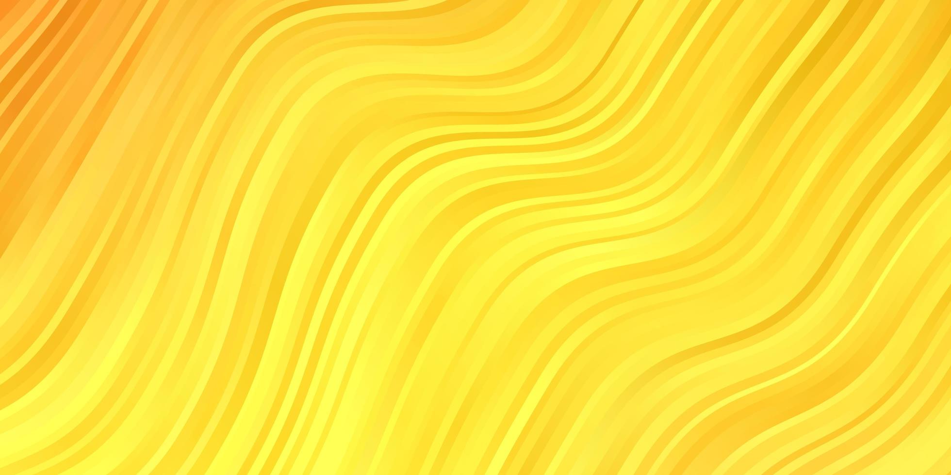 Light Orange vector background with bent lines.