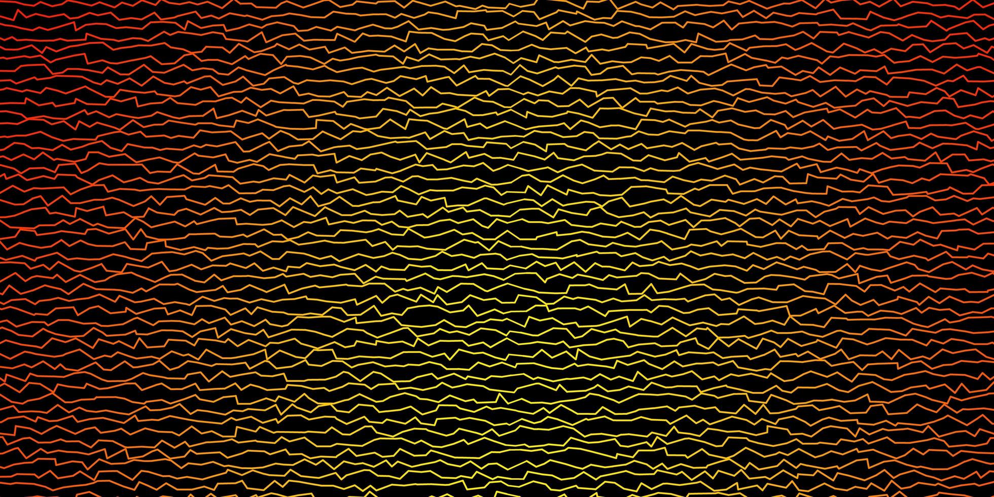 Dark Orange vector template with wry lines.