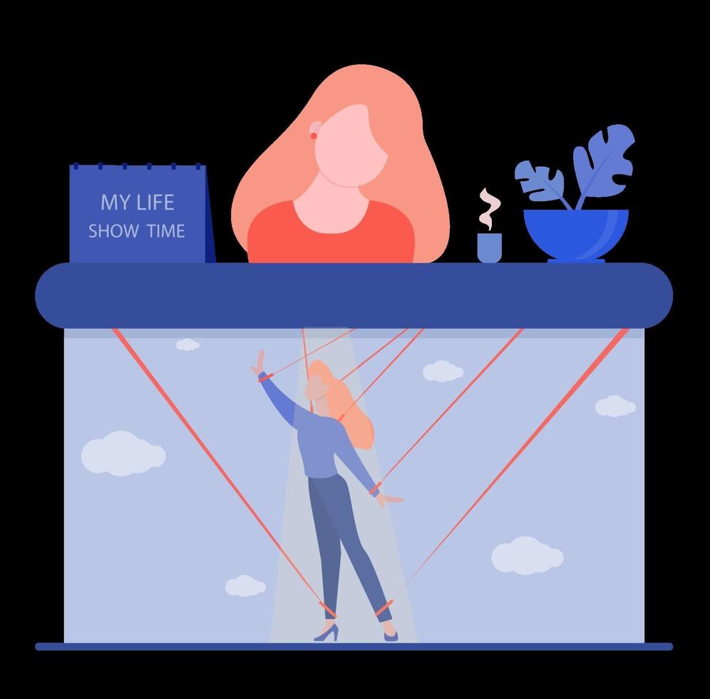 Depersonalization of Dissociative Disorder Concept vector