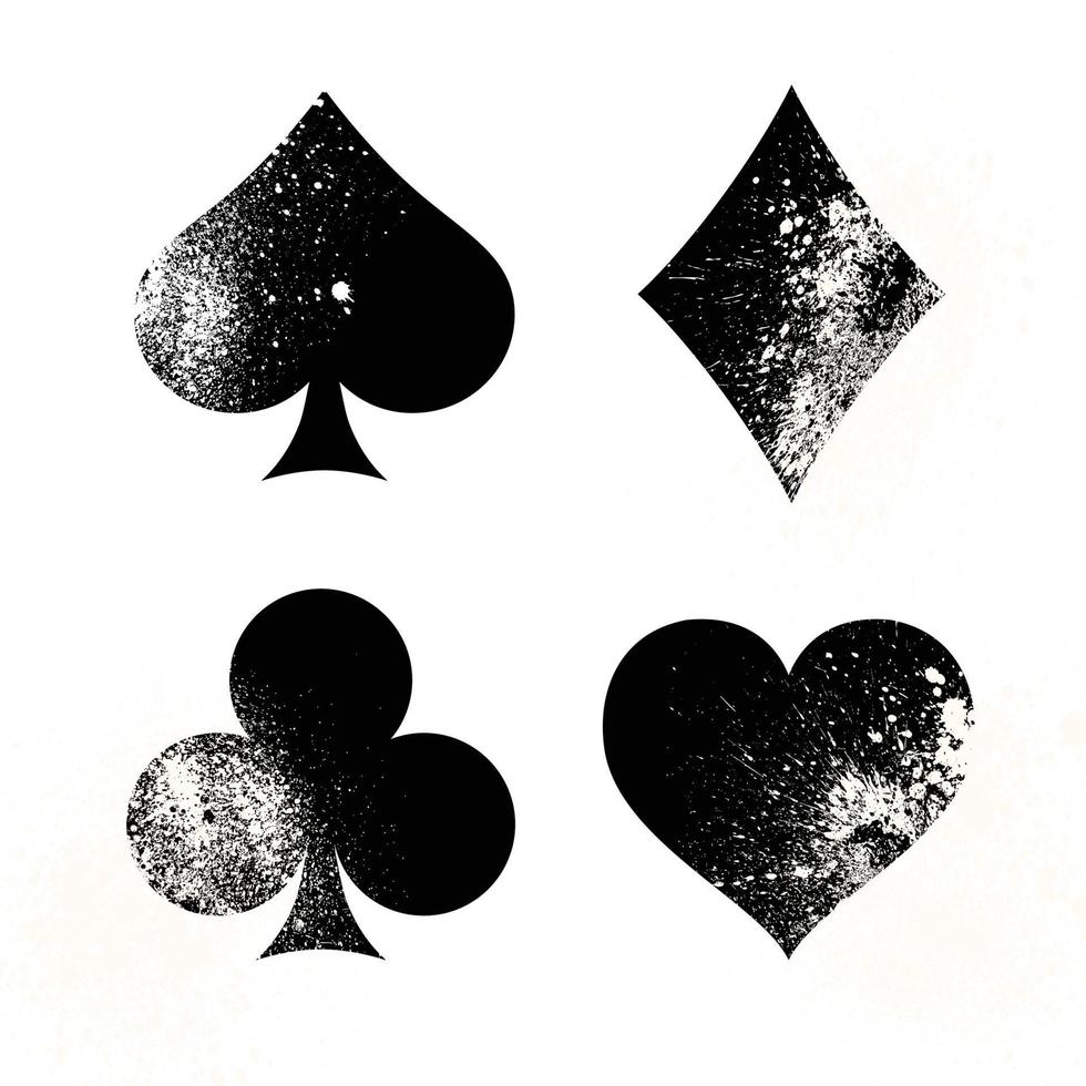 Signs and symbols deck of cards vector