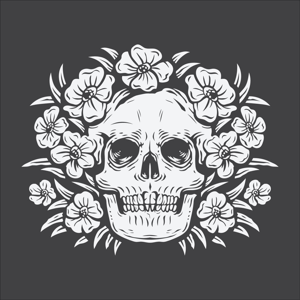 Skull and bones drawing Royalty Free Vector Image