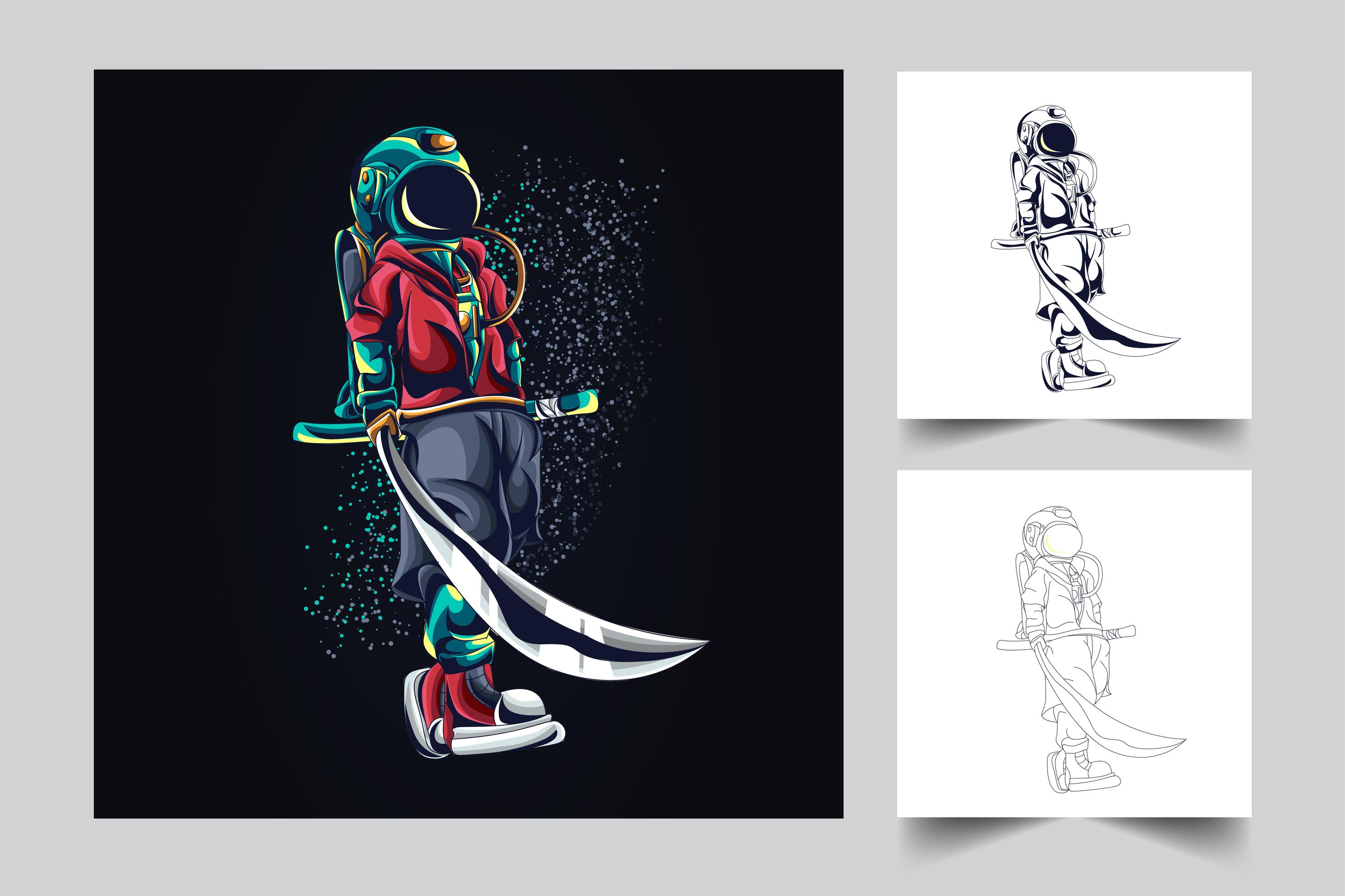 Astronaut sword artwork illustration 1958821 vector art at vecteezy Astronaut sword artwork illustration 1958821 vector art at vecteezy