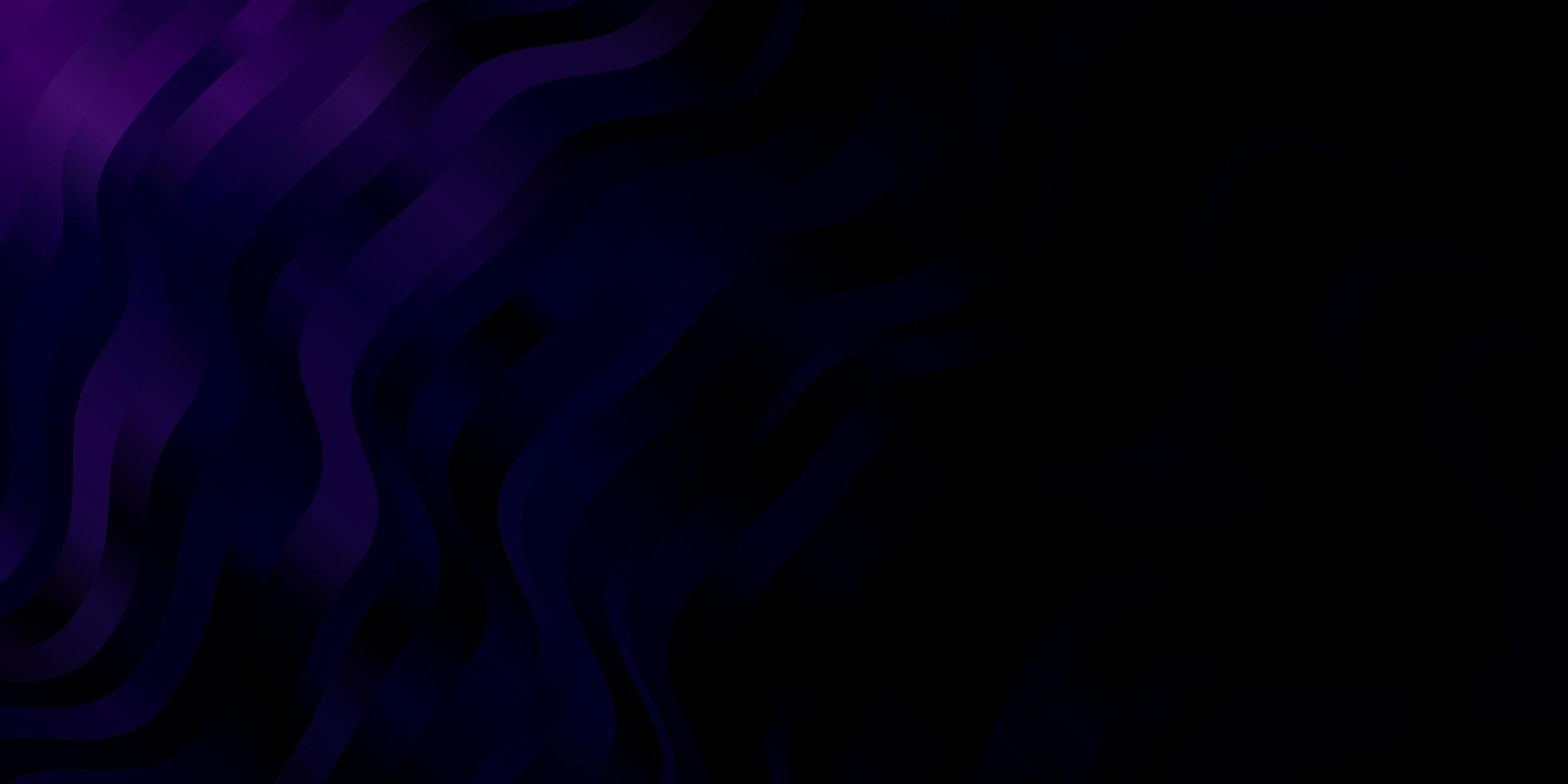 Dark Purple, Pink vector background with wry lines.