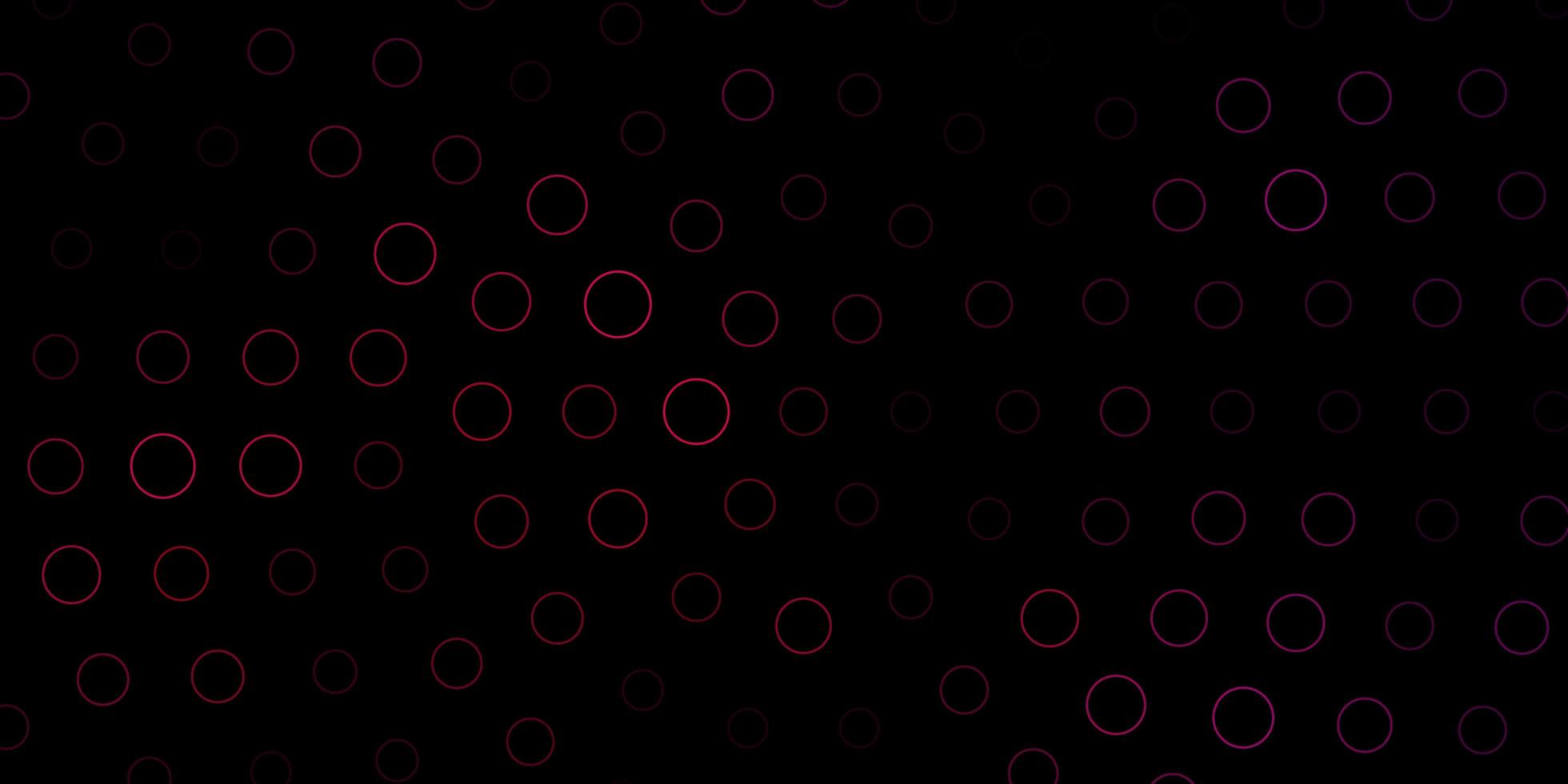 Fondo de vector púrpura oscuro con círculos.