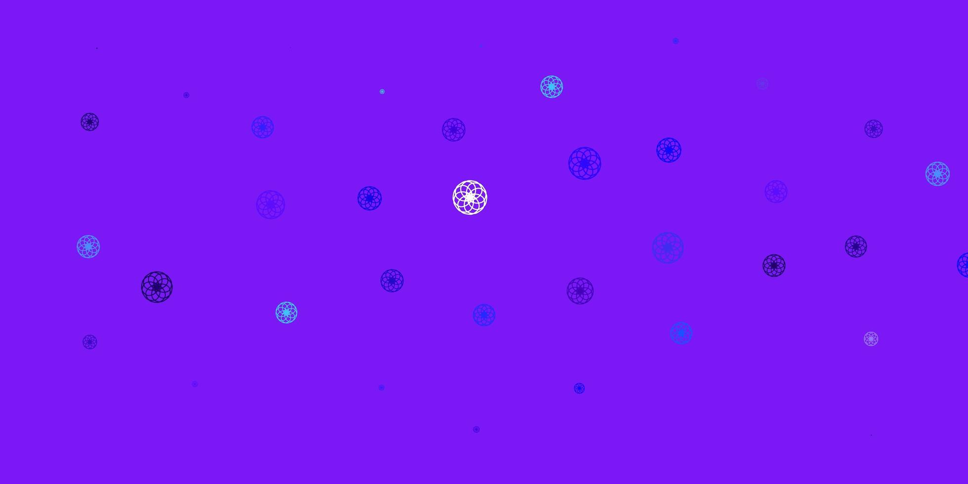 plantilla de vector rosa claro, azul con círculos.