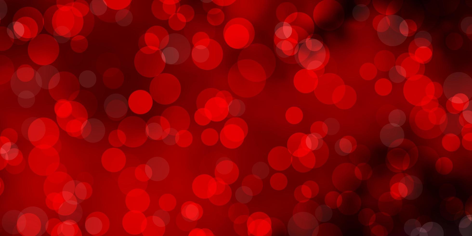 Light Pink, Red vector texture with disks.