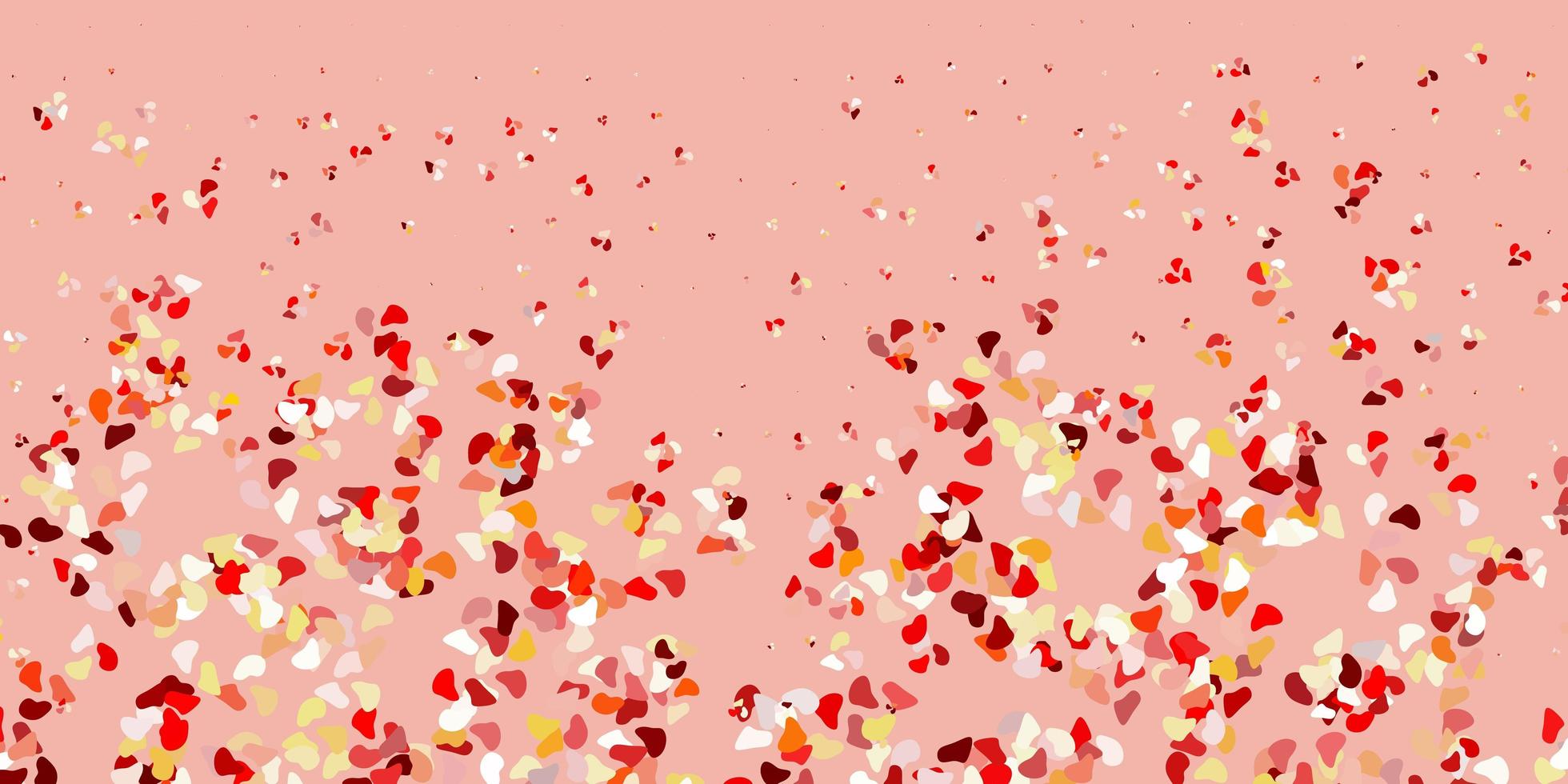 Light red vector backdrop with chaotic shapes.