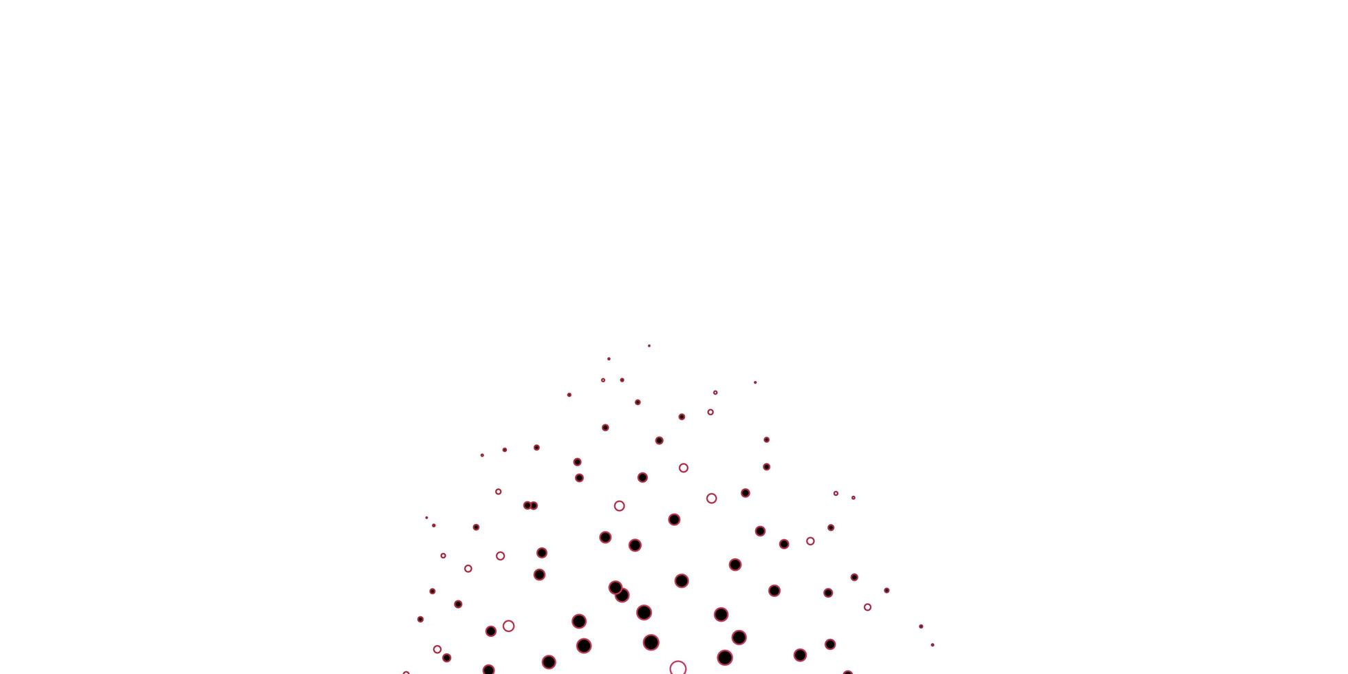 Dark Pink, Red vector background with spots.