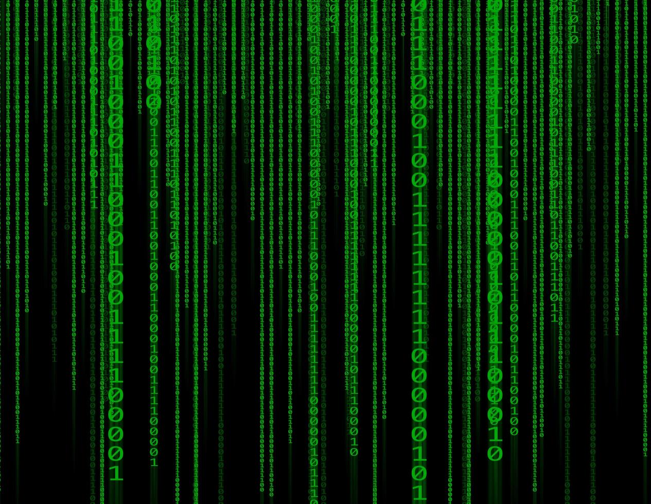 Abstract green technology binary background photo