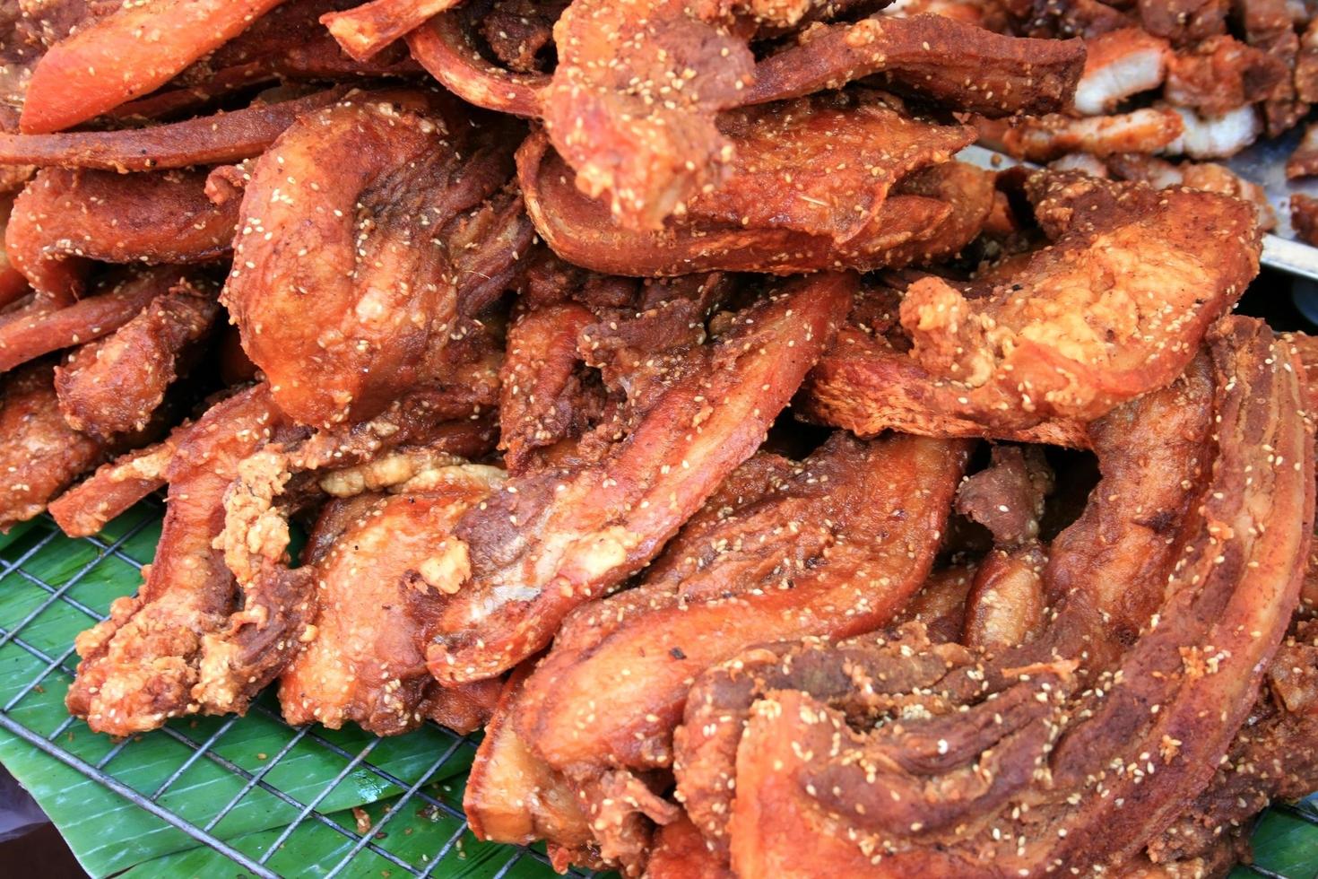 Group of fried pork photo