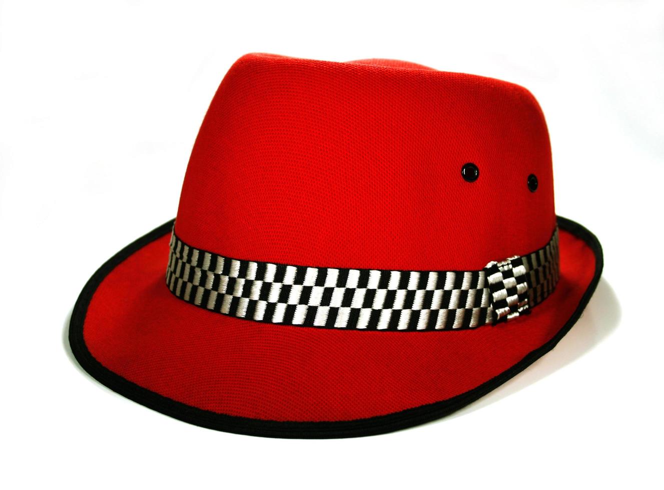 Red fedora hat photo