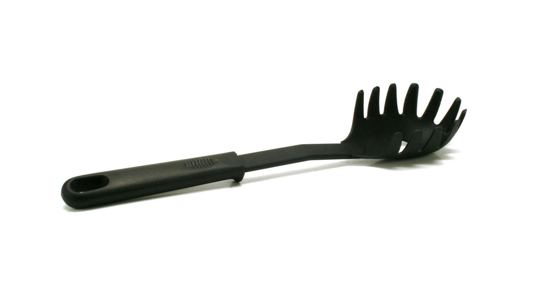 Black plastic utensil photo