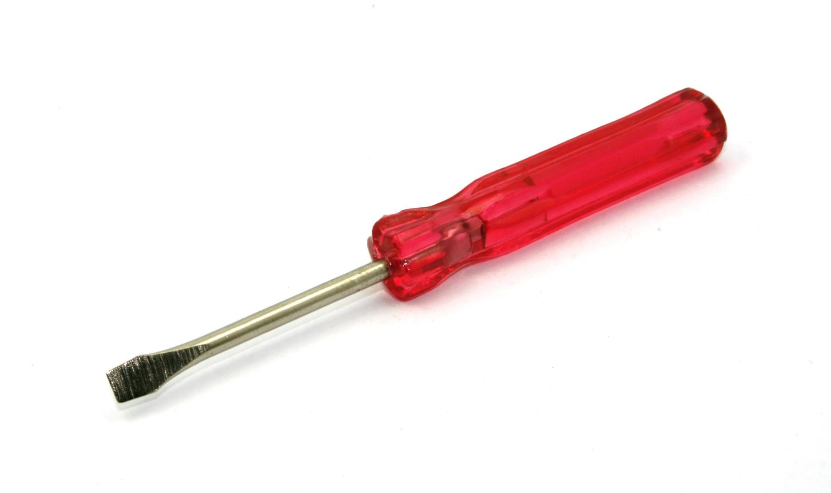 Isolated red screwdriver photo