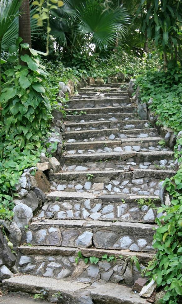 Natural stone stairs photo