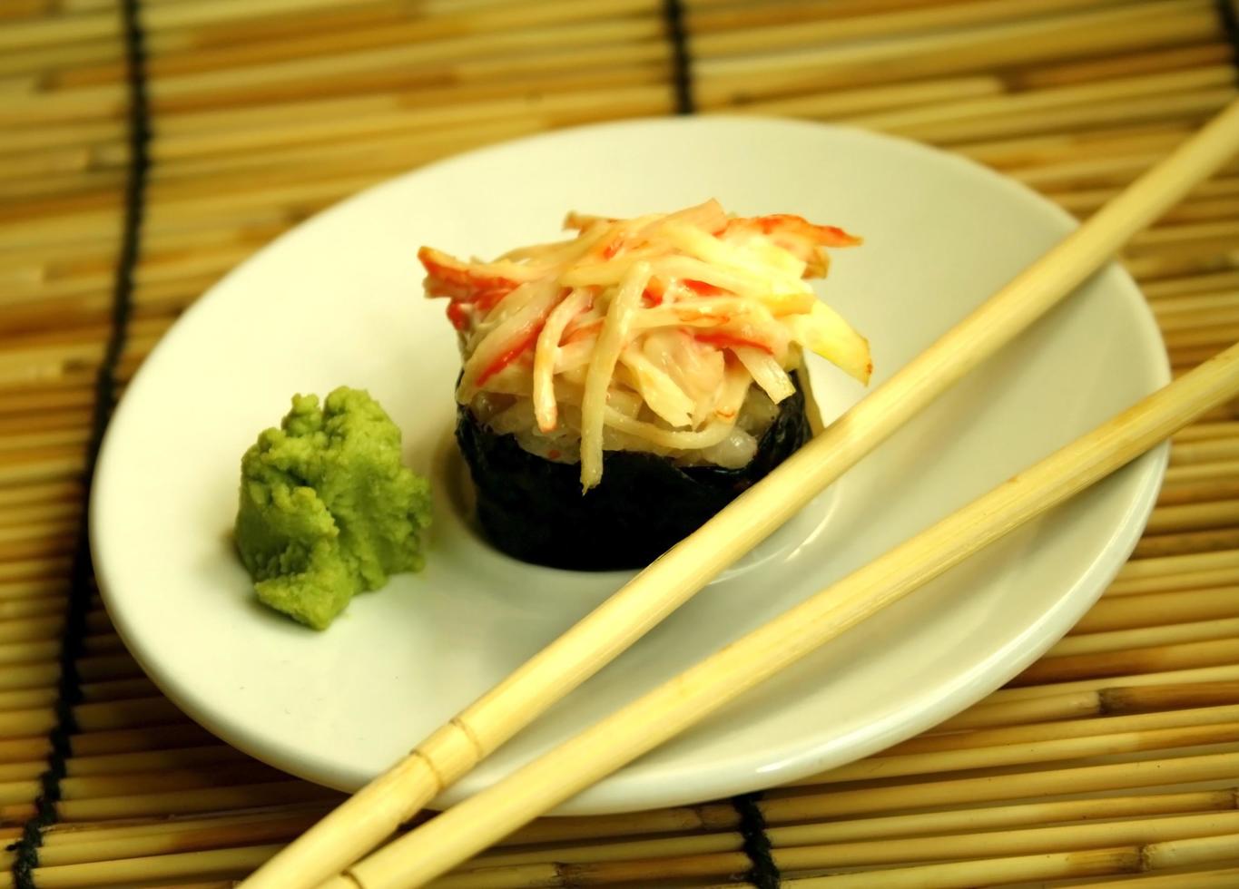 sushi y wasabi foto
