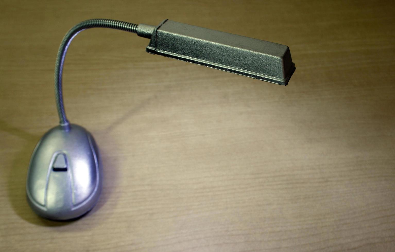 Gray desk lamp photo