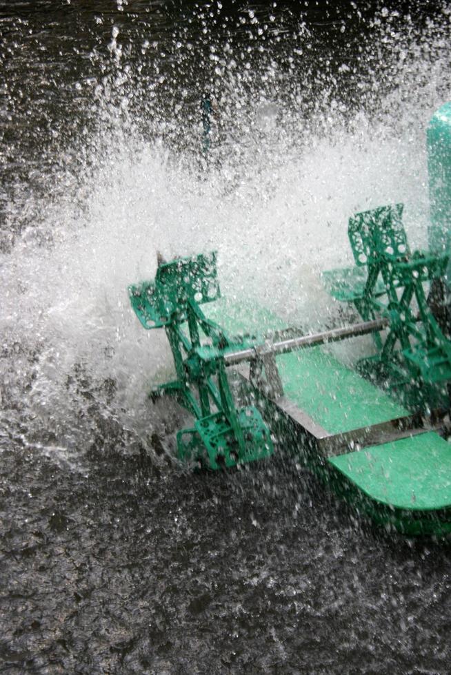 Water splashing from machine photo