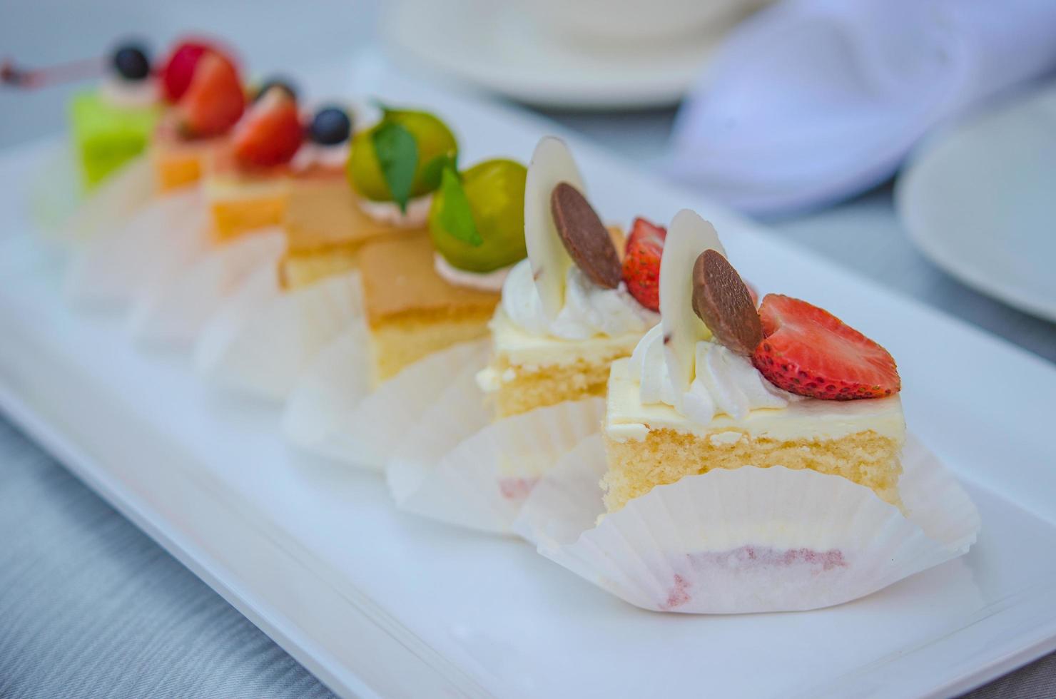 Cake on the table photo