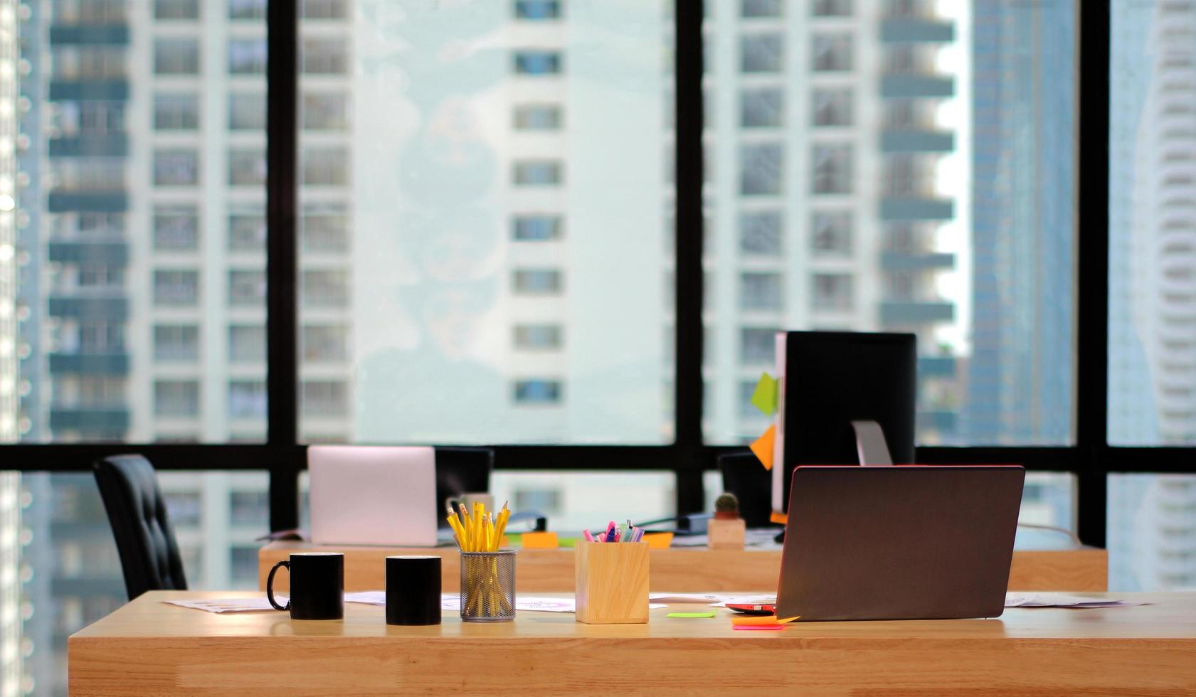 High-rise office desk photo