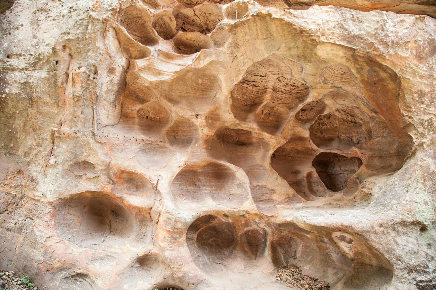 Eroded rock in Thailand photo