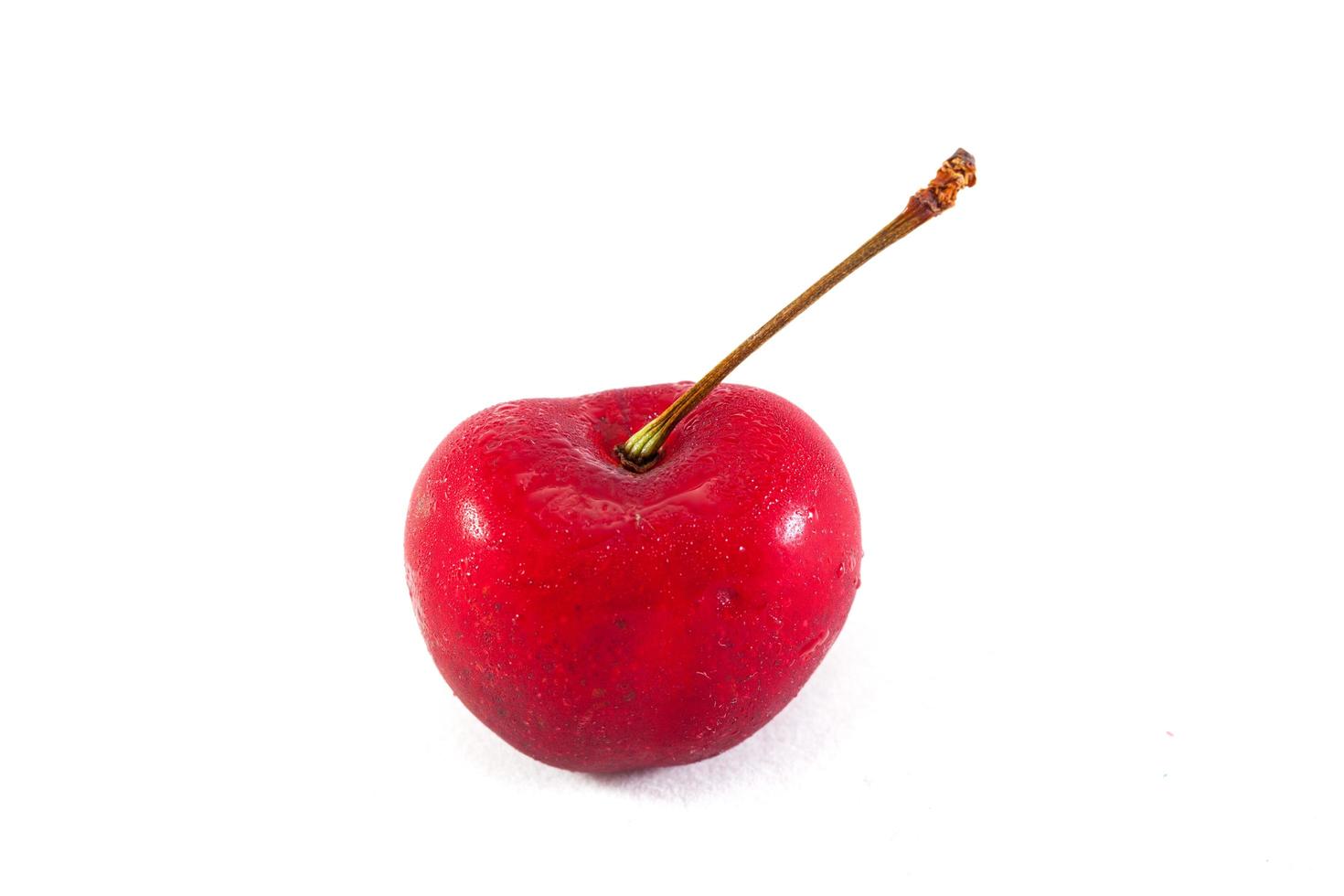 Cherry on white background photo