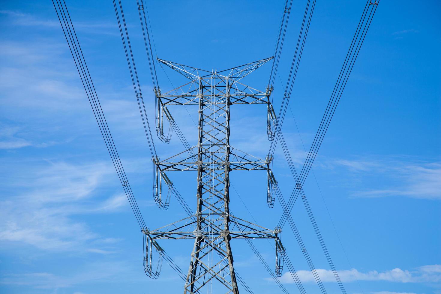 High voltage towers photo