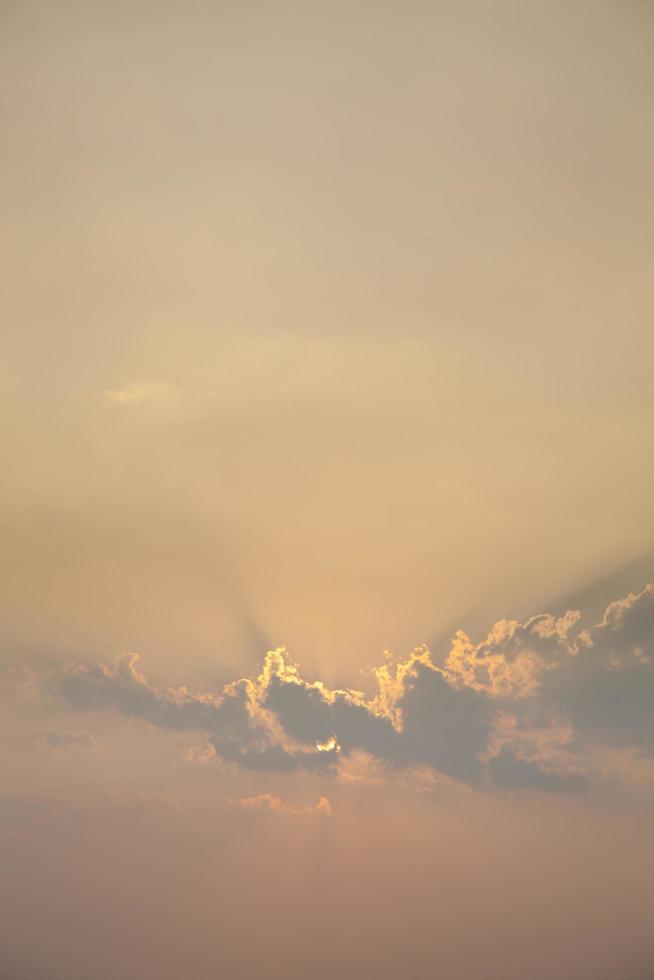 Clouds in the sky at sunset photo