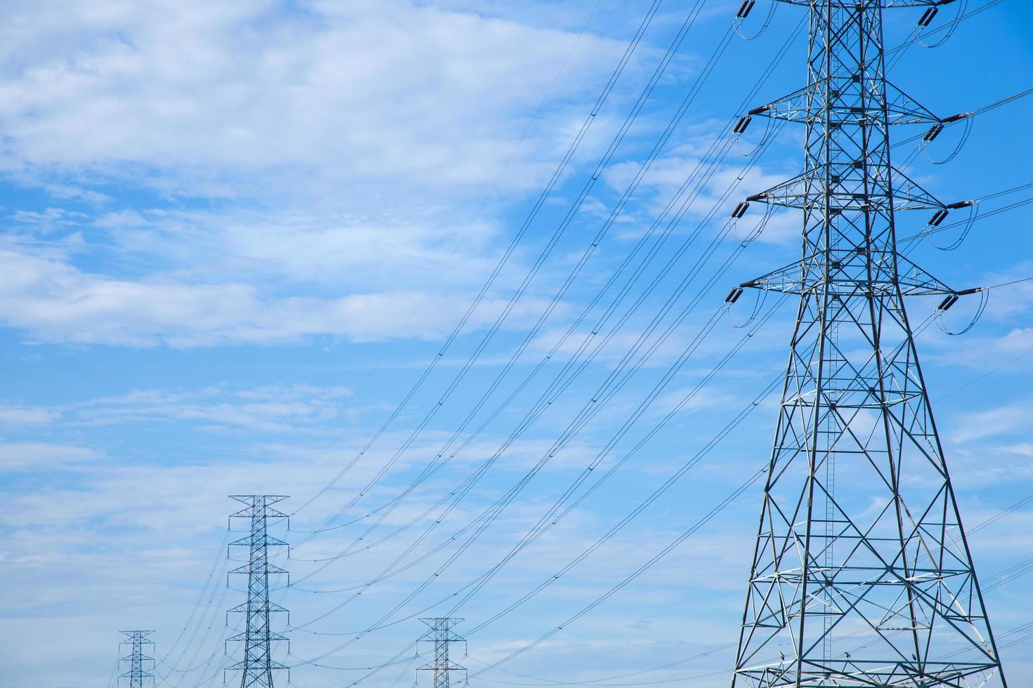 High voltage towers photo