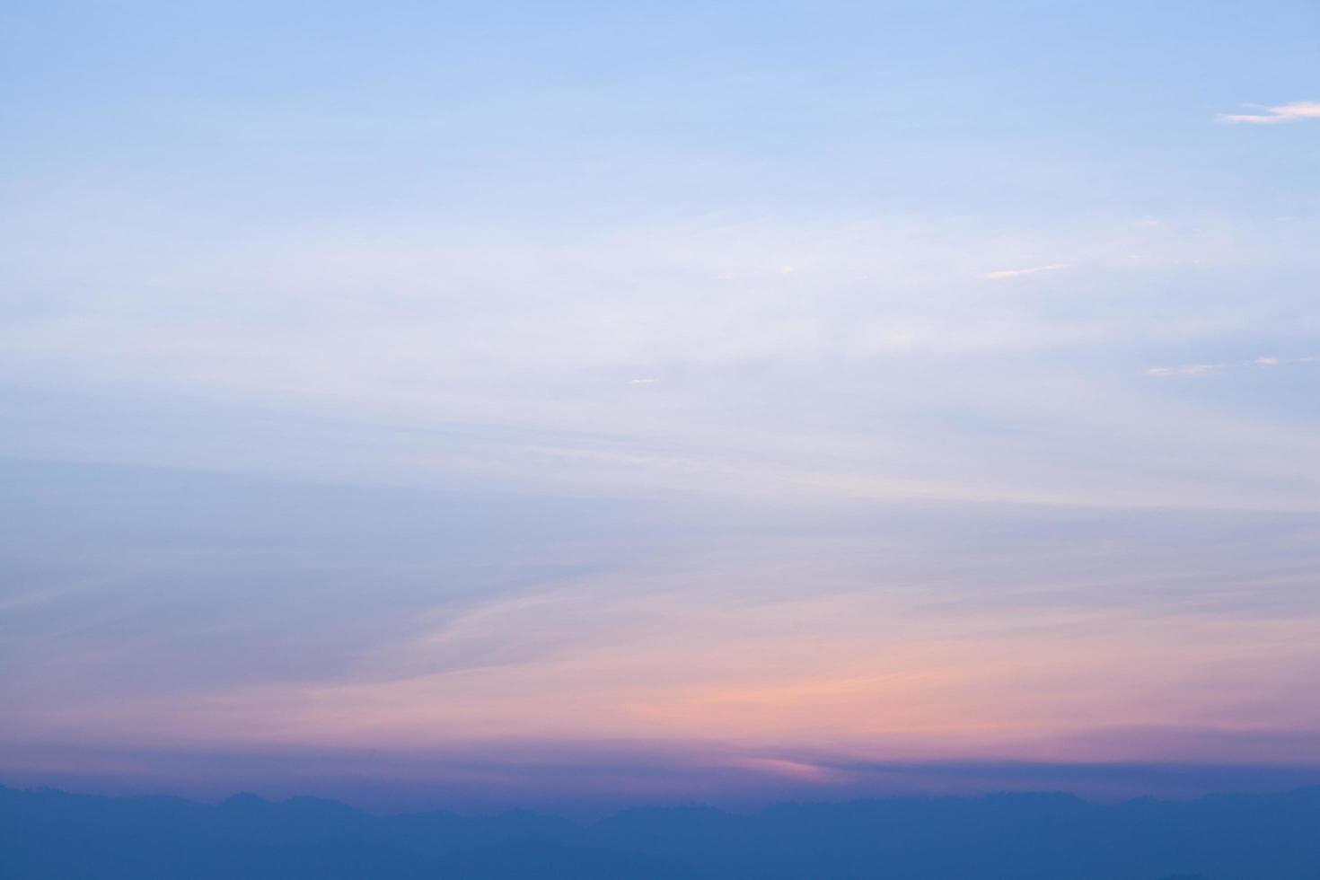 The sky at sunset photo