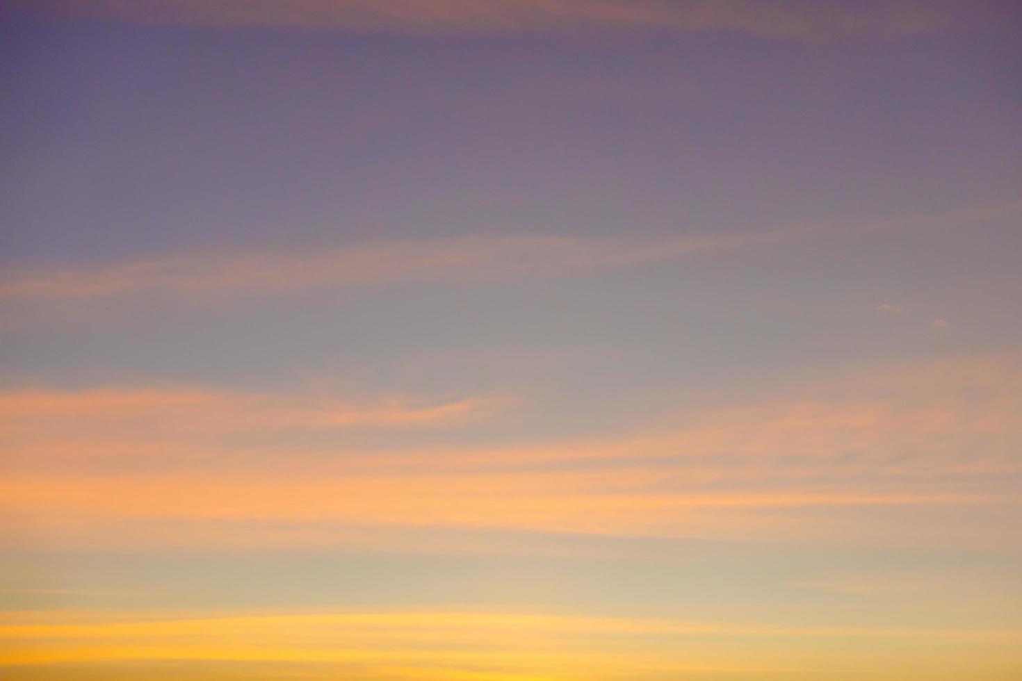 The sky at sunset photo