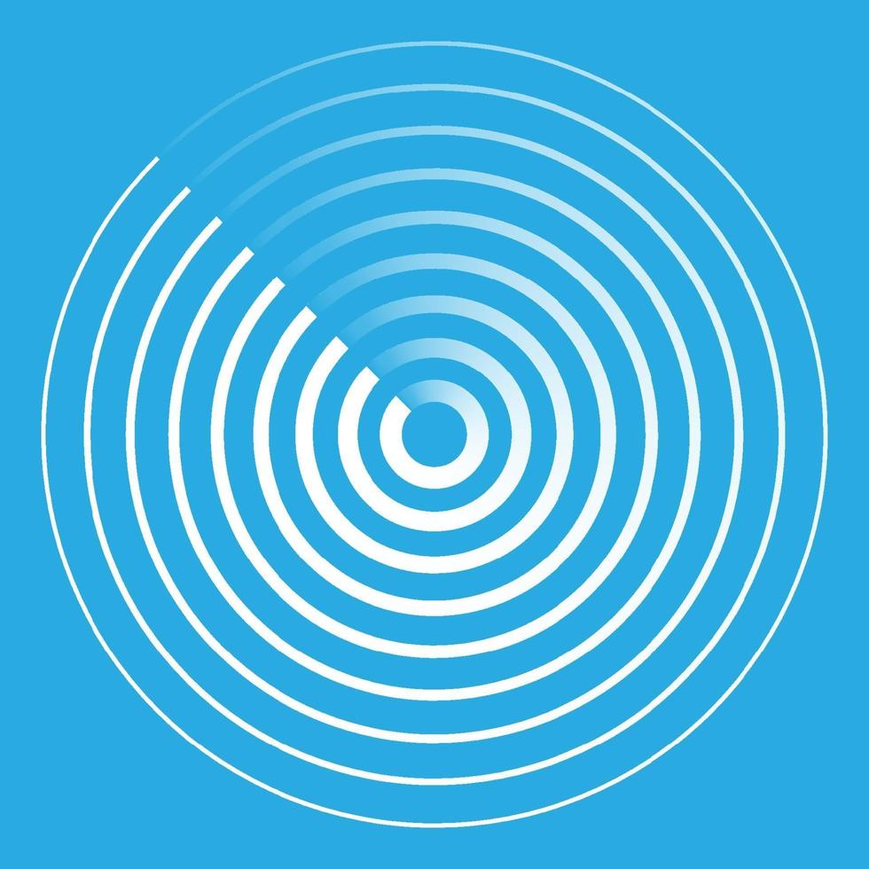 radar abstract icon vector