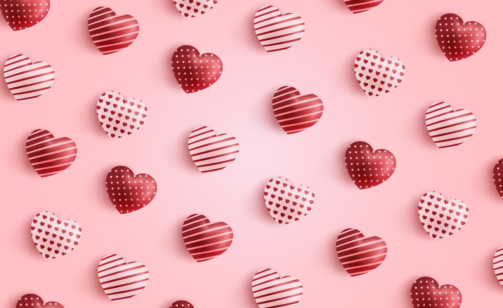 happy valentines day background, valentines day heart pattern vector
