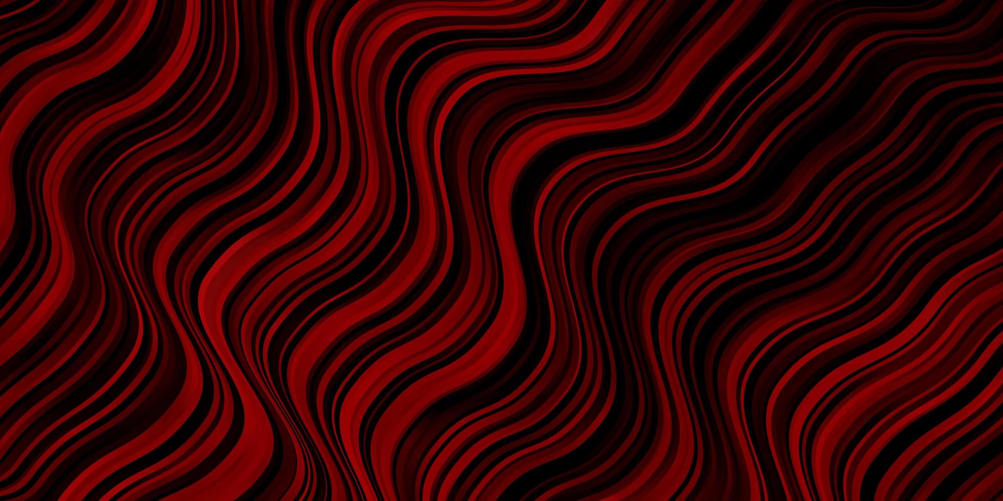Dark Red vector backdrop with curves.