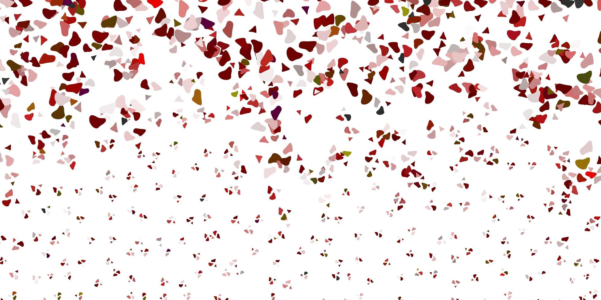 Light red vector backdrop with chaotic shapes.