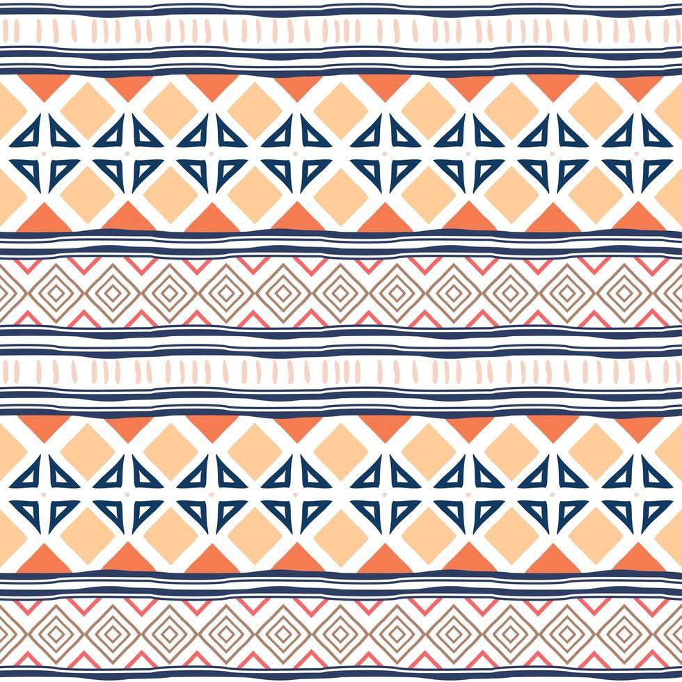 Geometric ethnic oriental seamless pattern traditional. Colorful stripes ornaments, for wrapping and textile print. vector