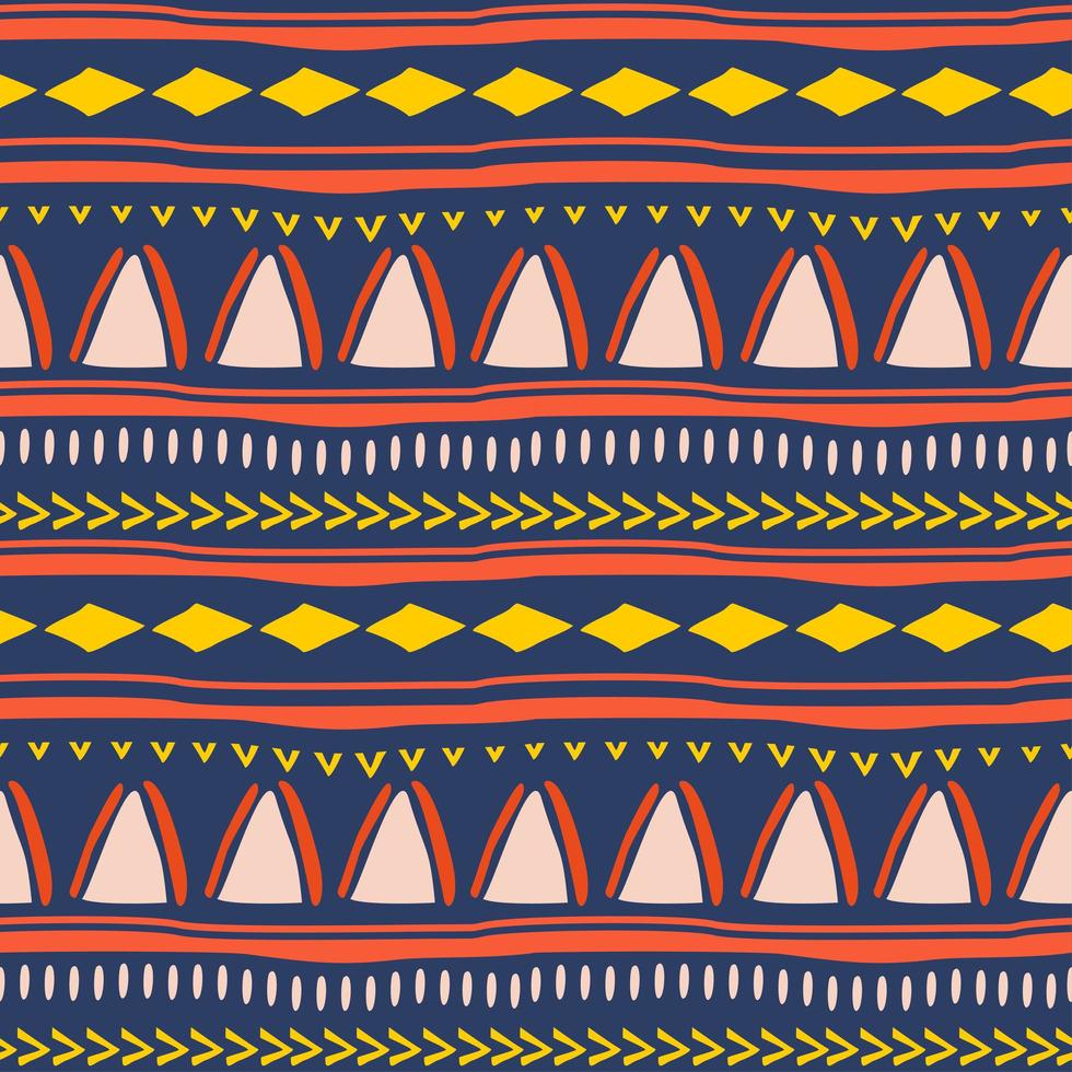 Tribal seamless pattern in African style. vector