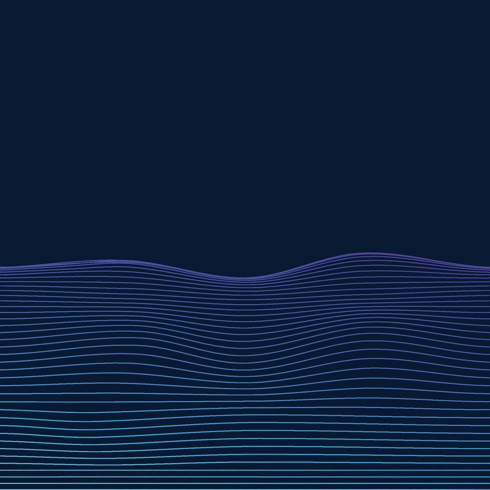 Abstract wave element for design. Stylized line art background. vector