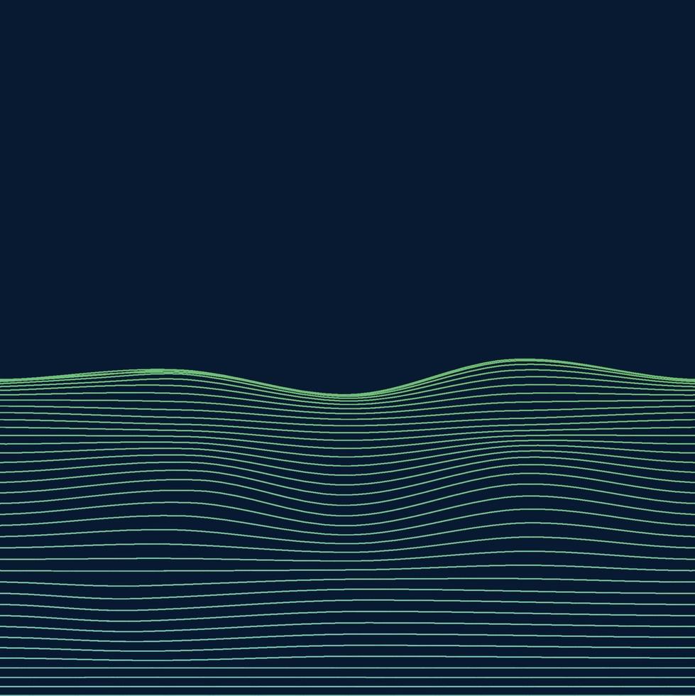 Abstract wave element for design. Stylized line art background. vector