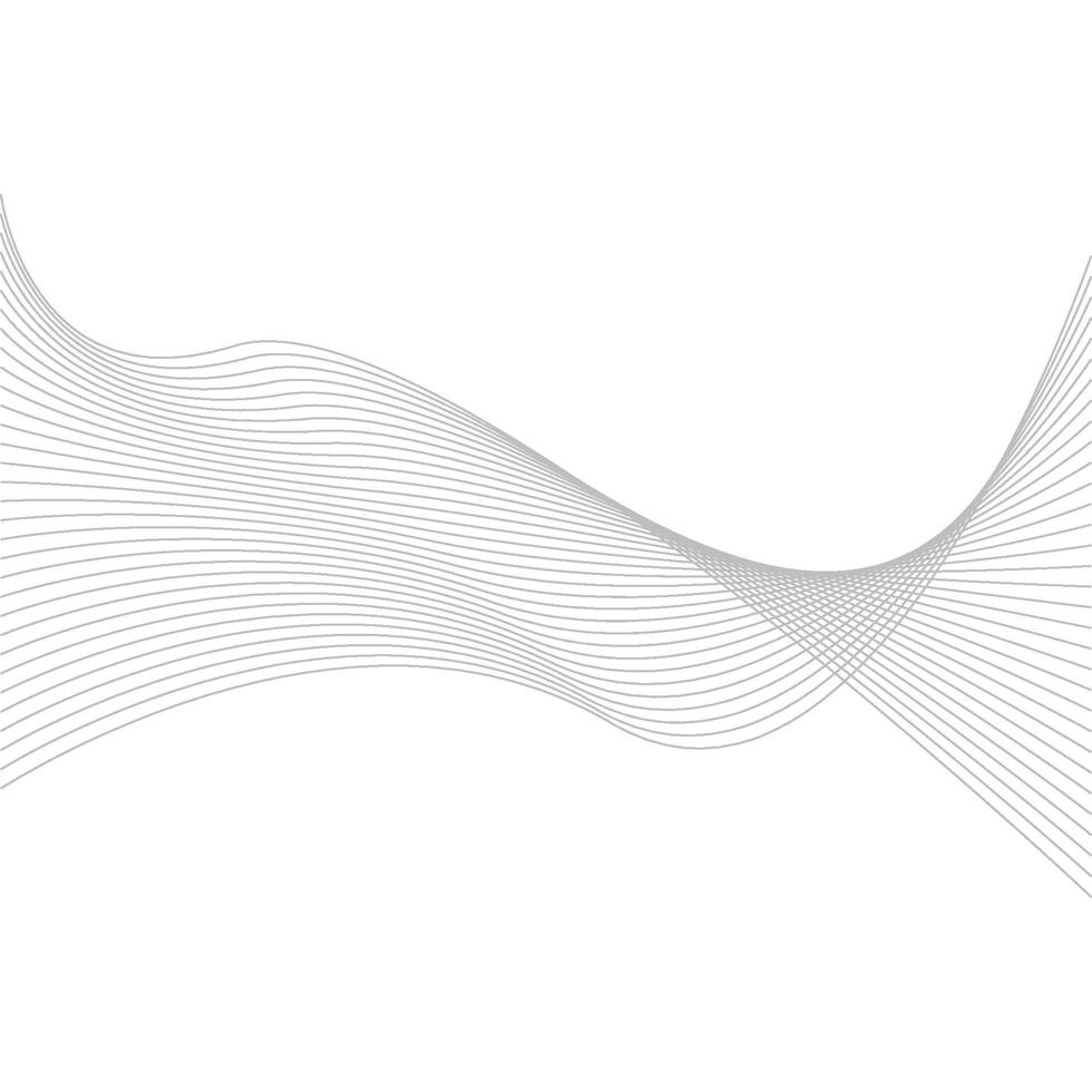 elemento de onda abstracta para el diseño. fondo de arte de línea estilizada vector