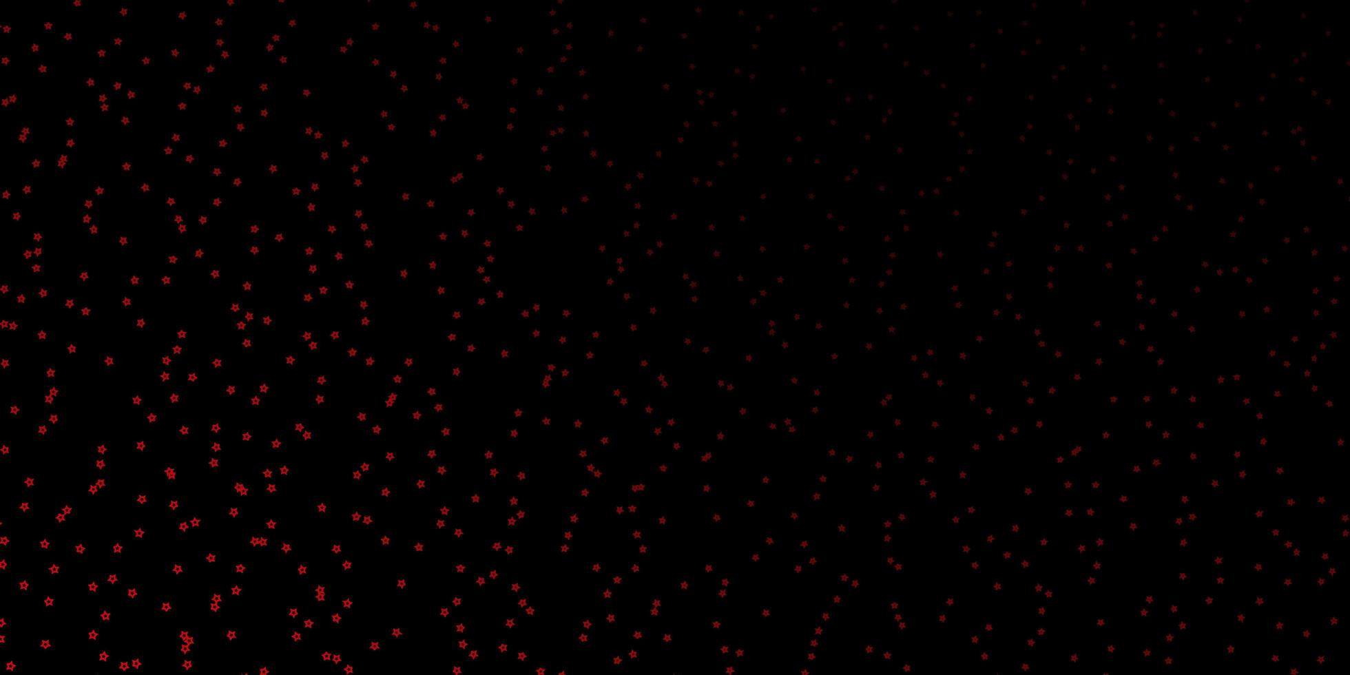 Dark Red vector layout with bright stars.