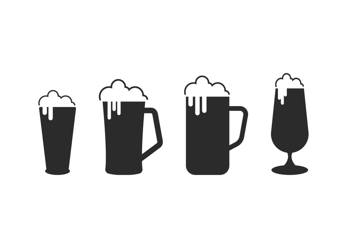 Beer icon design template vector isolated illustration