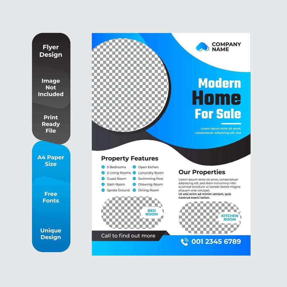 Flyer Design Professional Brochure Template vector