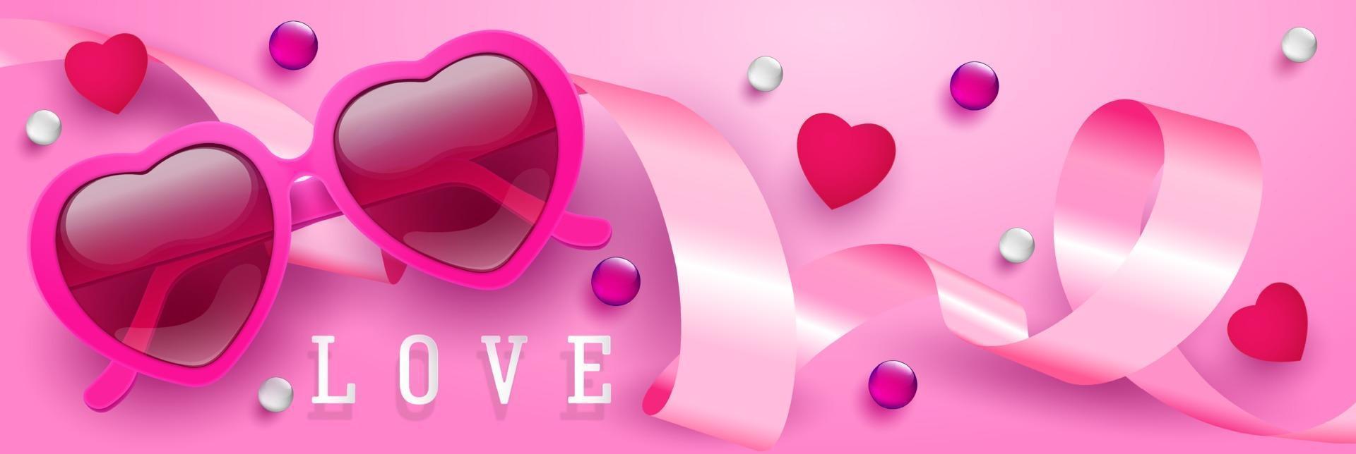 Valentine's day concept, poster or banner. vector