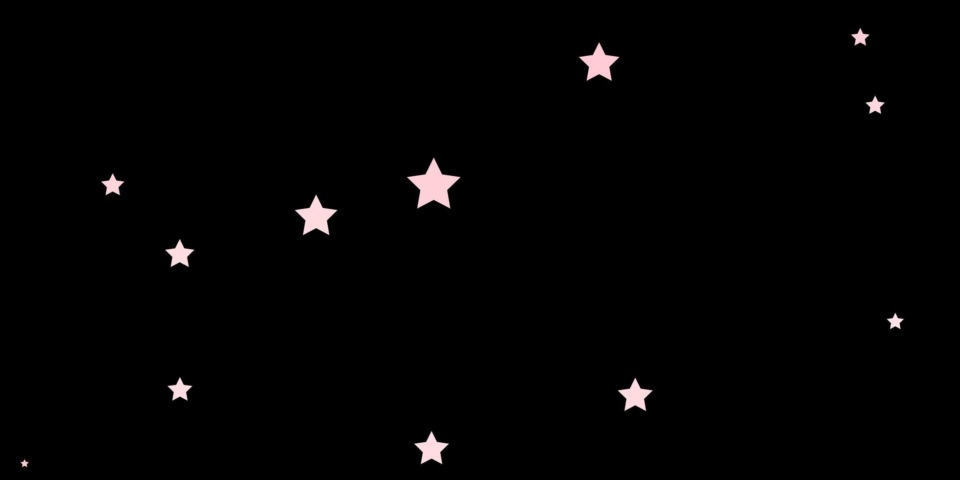 diseño de vector rojo oscuro con estrellas brillantes.