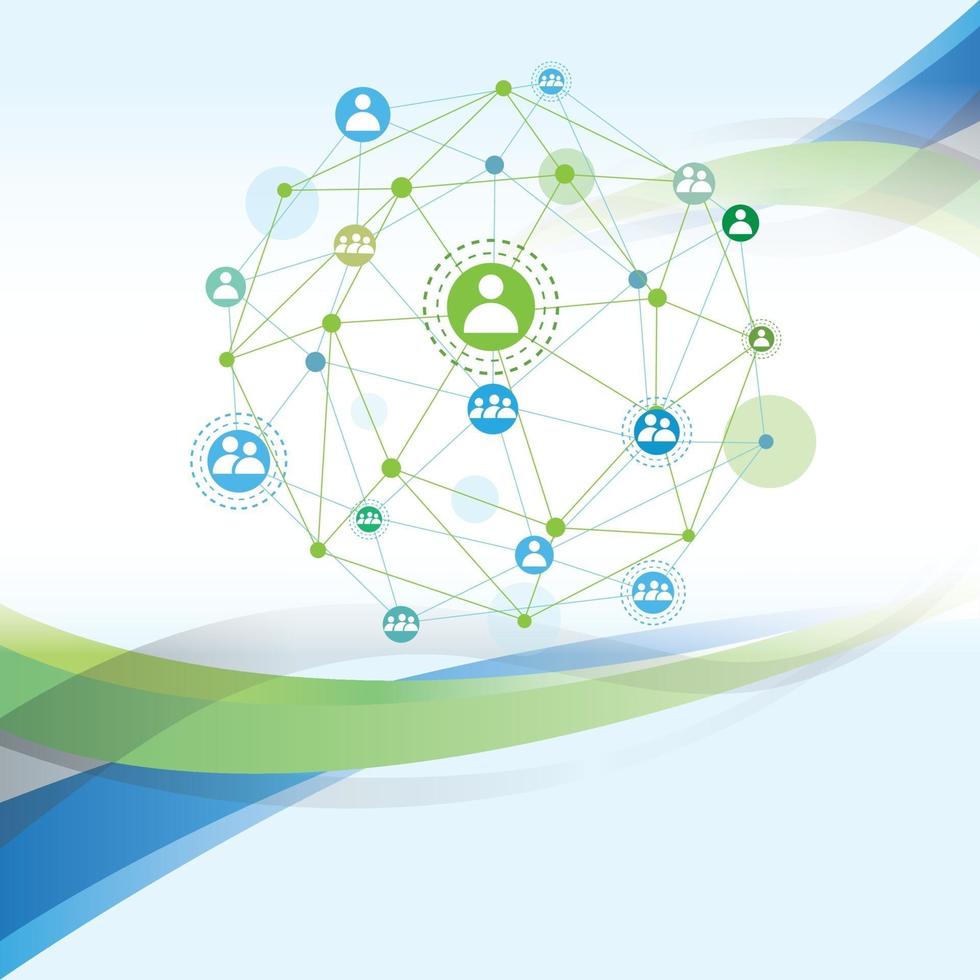 Global Networking Community illustration graphic vector