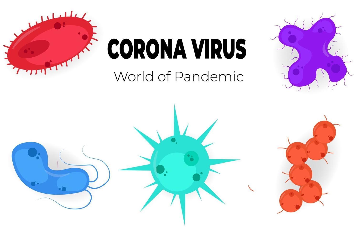 Set of Coronavirus vectors. vector