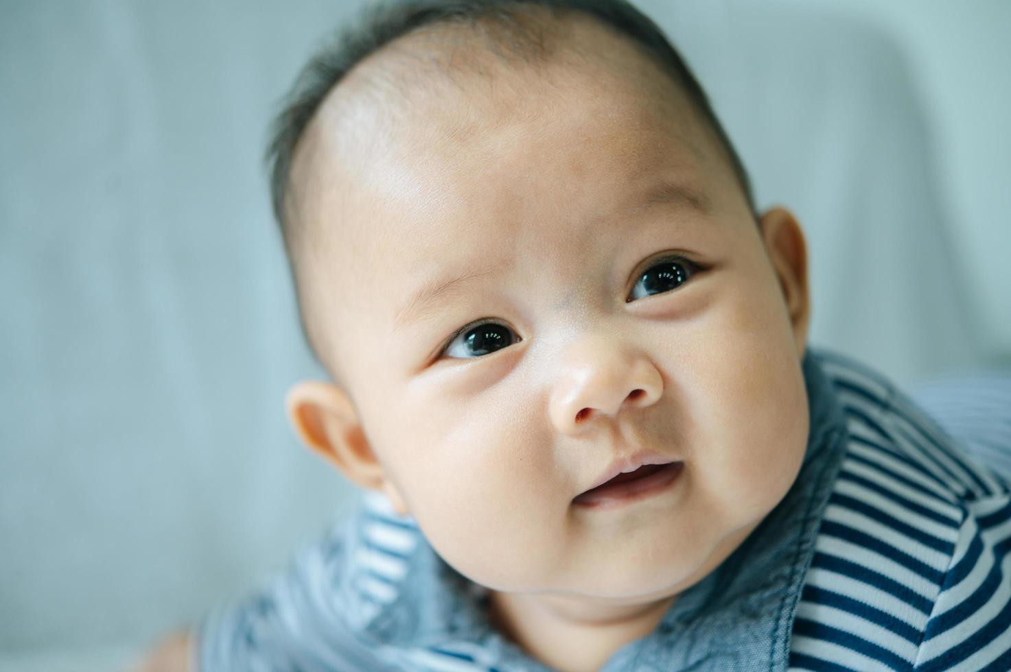 Close-up of a newborn baby photo